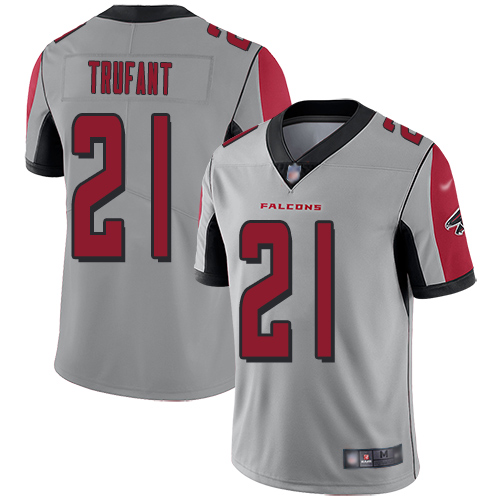 Atlanta Falcons Limited Silver Men Desmond Trufant Jersey NFL Football #21 Inverted Legend->women nfl jersey->Women Jersey